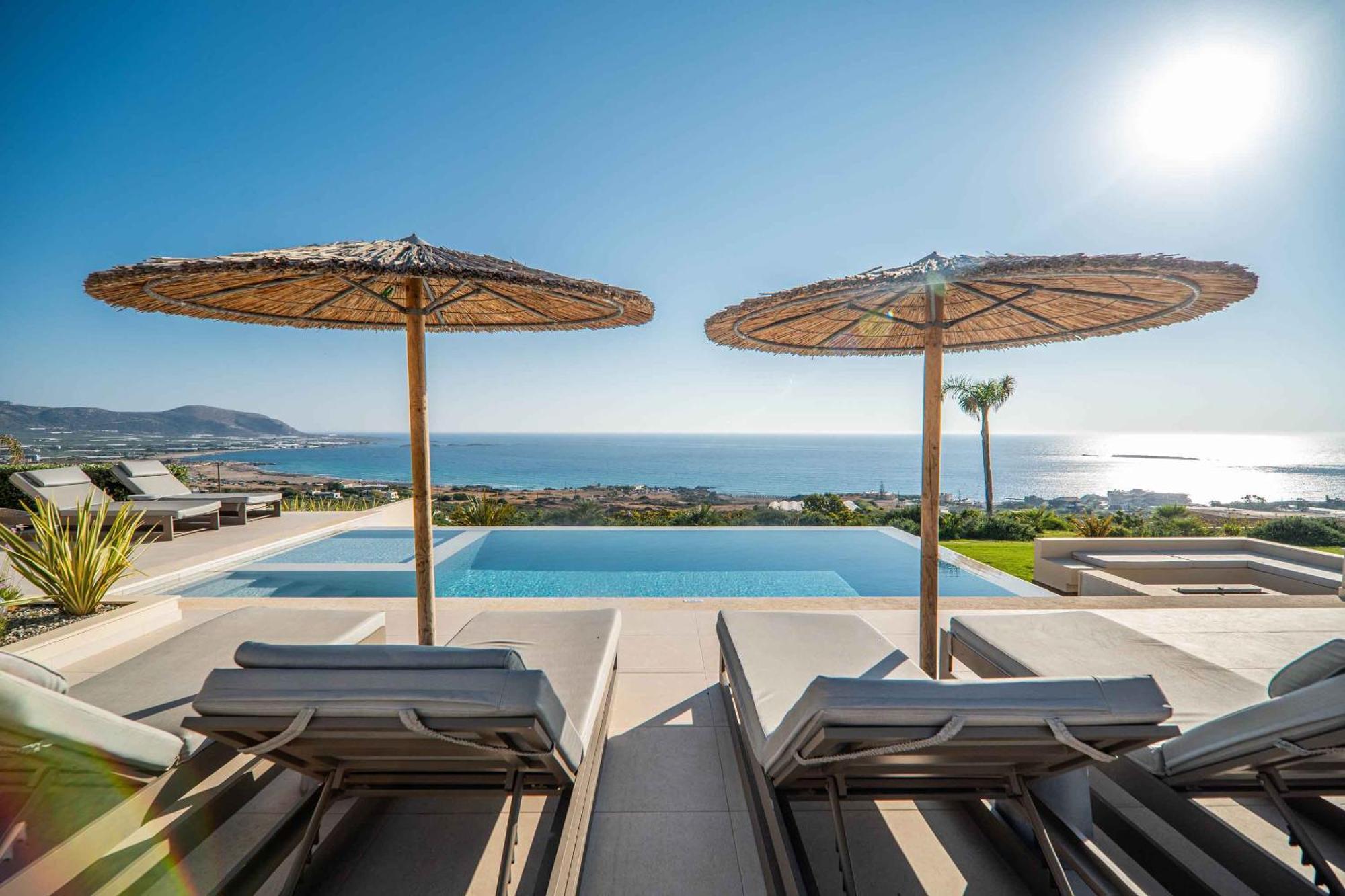 Cielo E Mare Villas I "Free" Heated Pools & Seaview Фаласарна Екстериор снимка