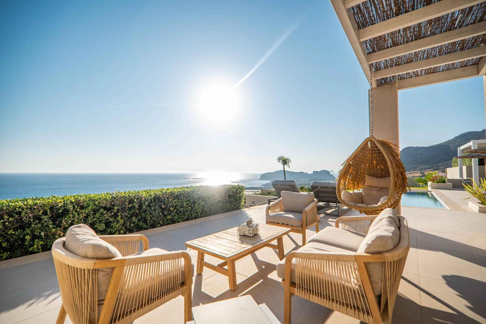 Cielo E Mare Villas I "Free" Heated Pools & Seaview Фаласарна Екстериор снимка