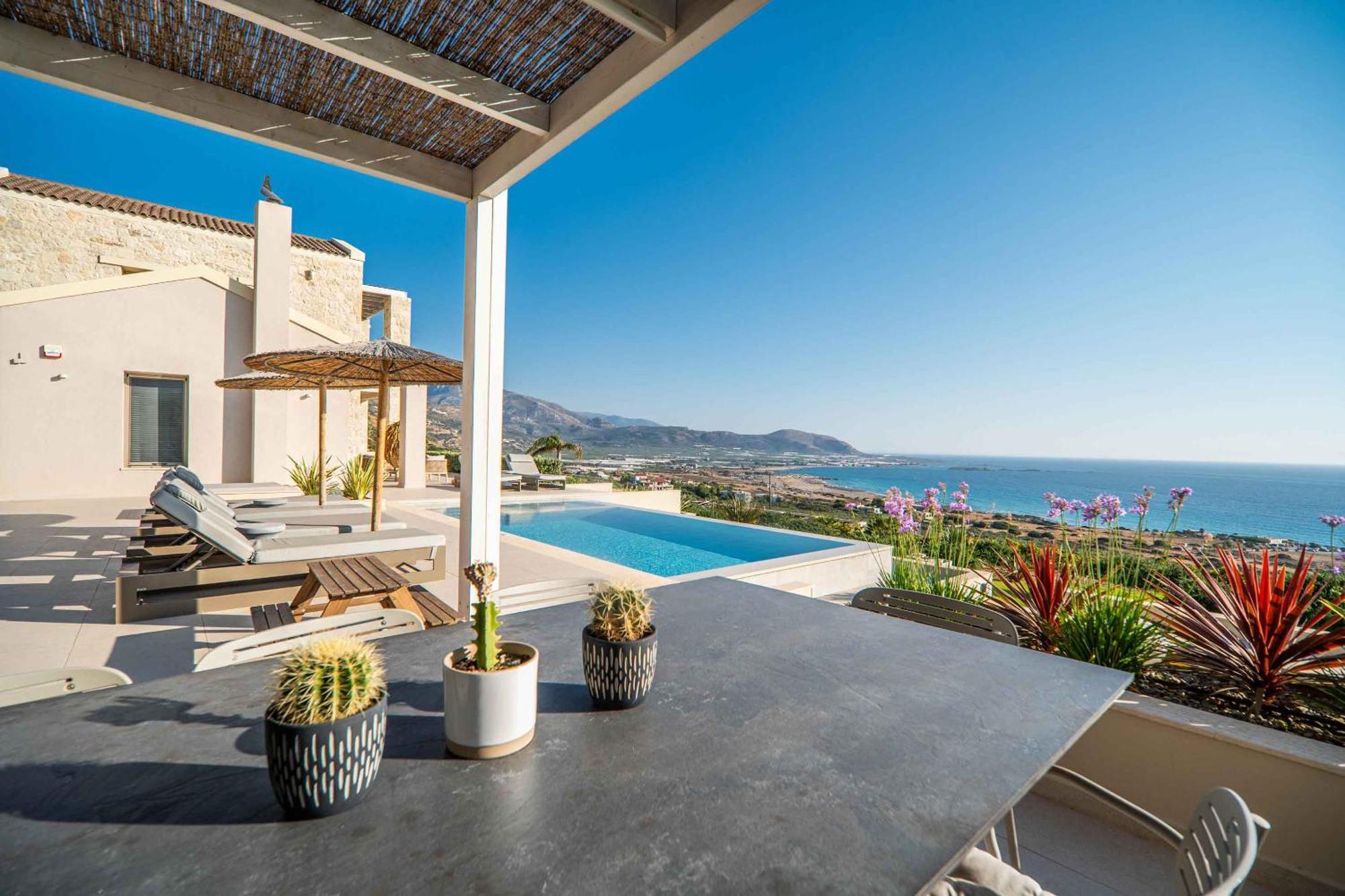 Cielo E Mare Villas I "Free" Heated Pools & Seaview Фаласарна Екстериор снимка